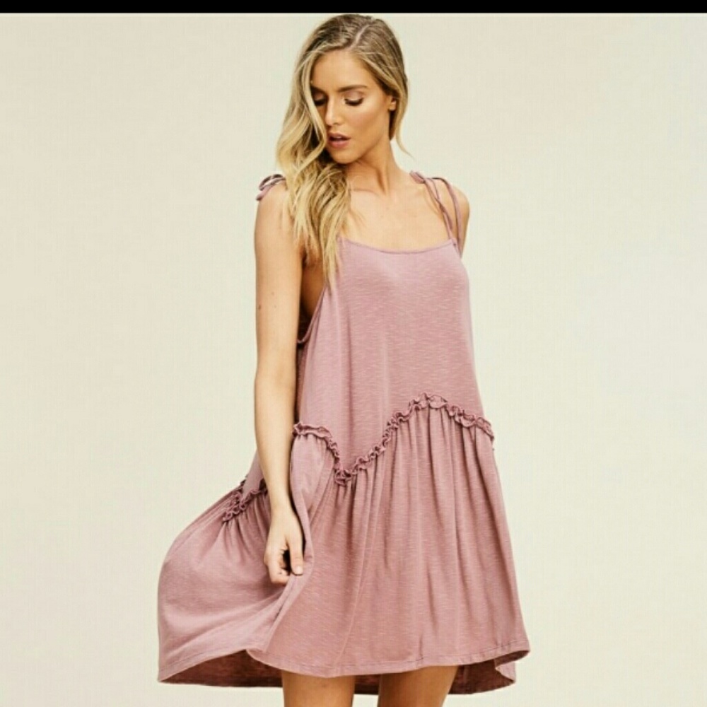 jasmine ruffle detail dress, papermoon, s, m,